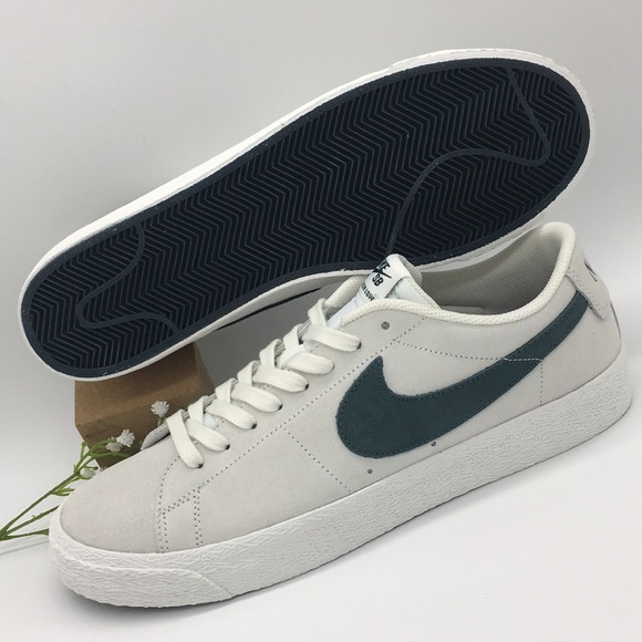 nike sb zoom blazer low summit white deep jungle